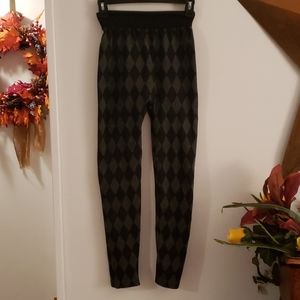 Goldmedal Black & Gray Leggings/Tights Size Sm